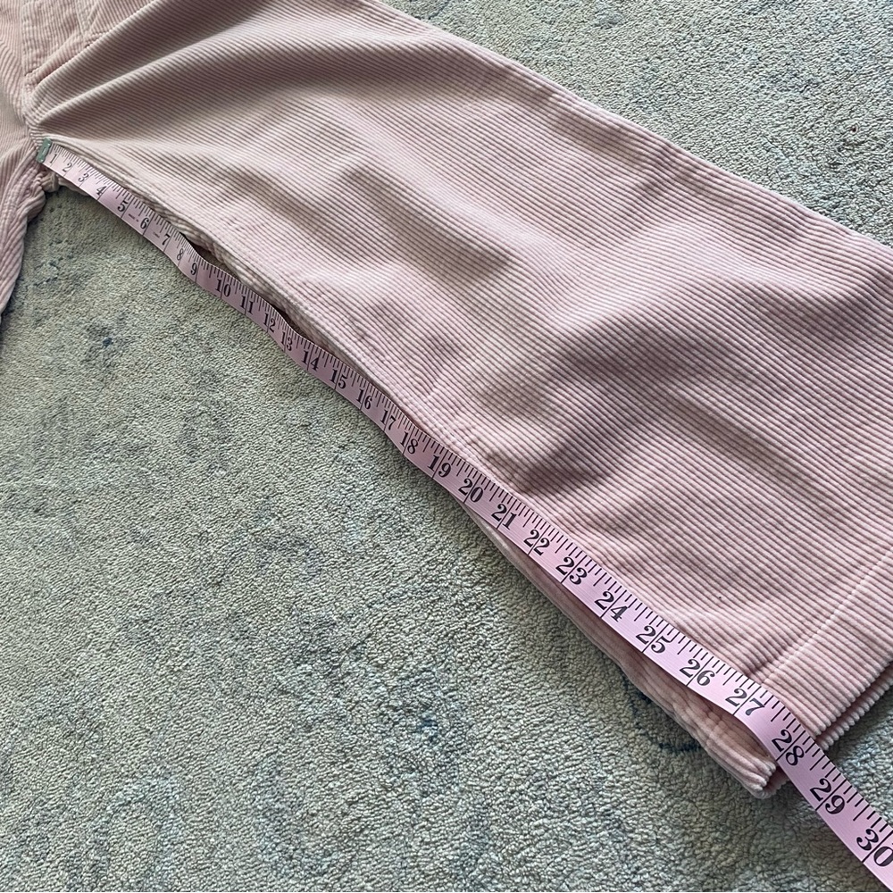 Sezane Corduroy Trouser FR 36 US 4 Light Pink Patch Pockets 100% Cotton Petite - Picture 13 of 13